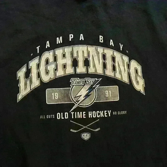 Vintage Tampa Bay Lightning Navy Adult XXL Long Sleeve NHL Hockey T-Shirt - Picture 4 of 10